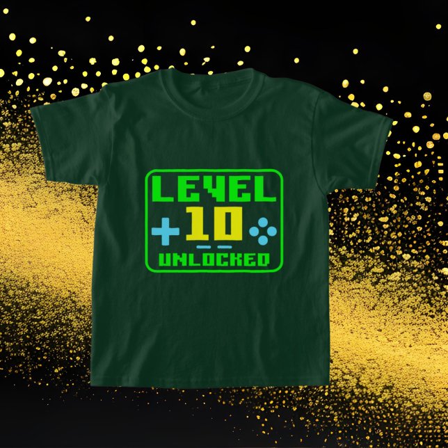 gamer Cumpleaños palabra arte unisex 10.ª camiseta (Subido por el creador)