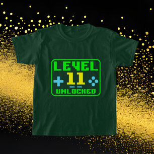 gamer Cumpleaños palabra arte unisex 11ª camiseta