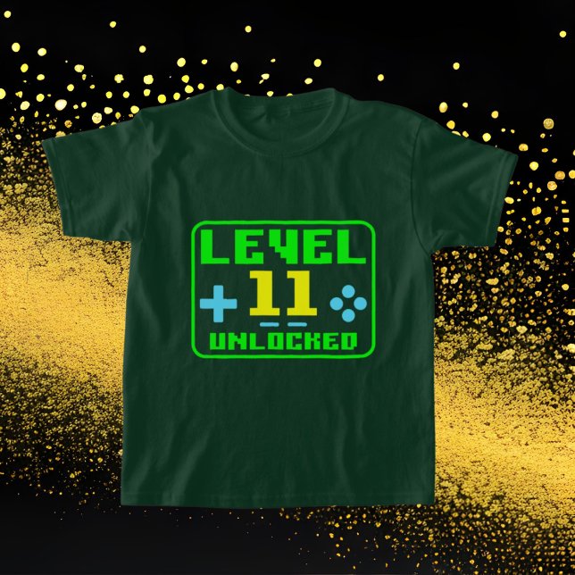 gamer Cumpleaños palabra arte unisex 11ª camiseta (Subido por el creador)