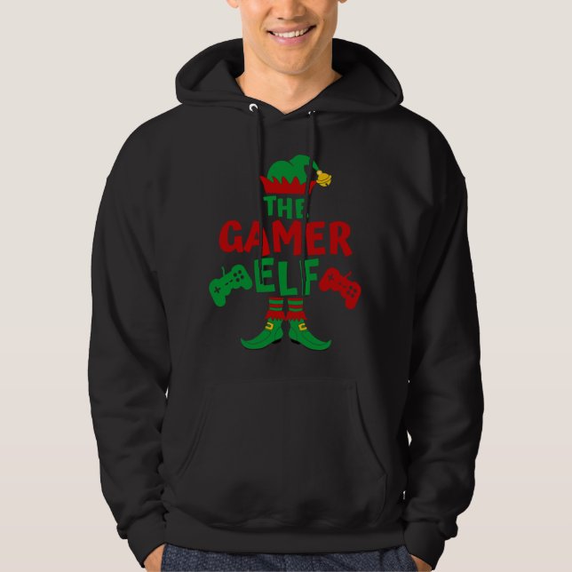 Gamer Elf Camisetas familiares coincidentes Fiesta (Anverso)