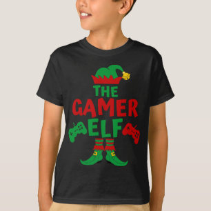 Gamer Elf Camisetas familiares coincidentes Fiesta