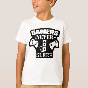 Gamer nunca duerme - Camiseta divertida para jugar