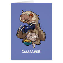 Gamer Sloth comiendo nachos en Personalizado de ro