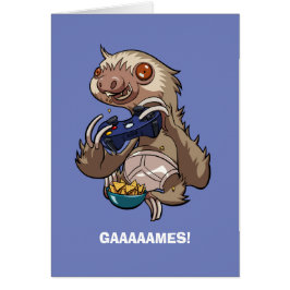 Gamer Sloth comiendo nachos en Personalizado de ro