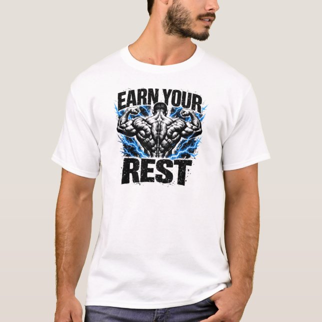Gana tu Descanso – Camiseta de Gimnasio de Recompe (Anverso)