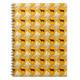 ganado que cruza el cuaderno