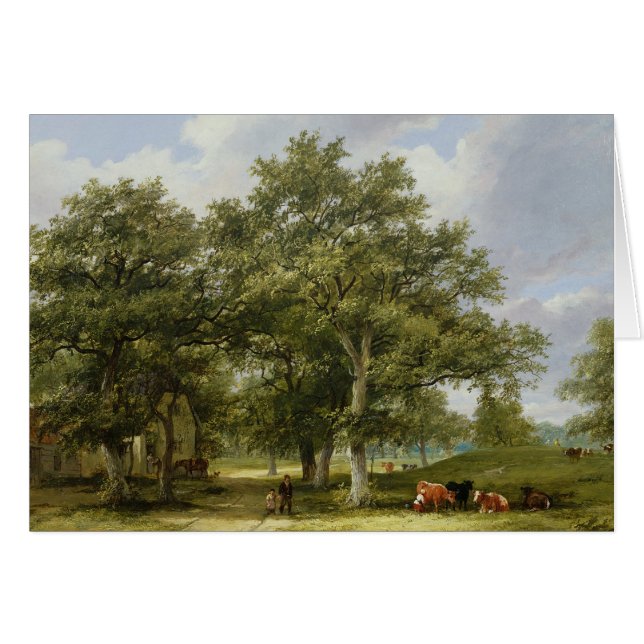 Ganado que pasta (Anverso (Horizontal))