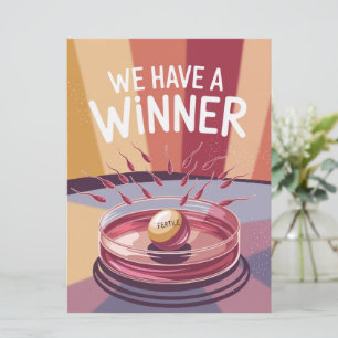 Ganador de la Invitación de embarazo divertida