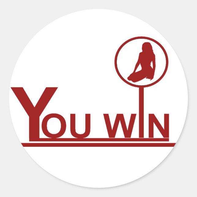 Ganador: pegatina (Anverso)