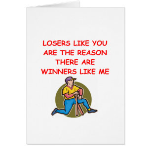 ganadores divertidos y chiste de los perdedores