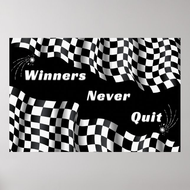 "GANADORES" Poster de Arte Pared Inspirador (Frente)