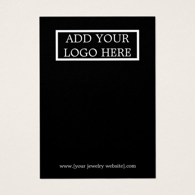 Ganancia negra personalizada "Add Your Logo" (Frente)