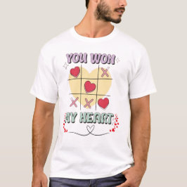 Ganaste mi camiseta de corazón para los hombres -