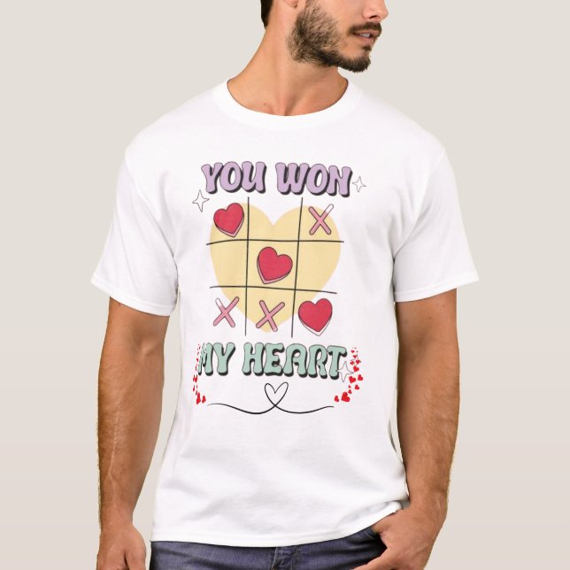Ganaste mi camiseta de corazón para los hombres -  (Anverso)