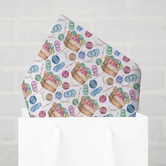 Ganchillo de Papel de Seda (Bolsa de regalo)