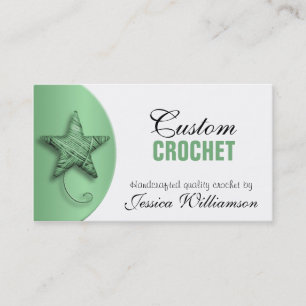 Ganchillo - tarjetas de visita asteroides del