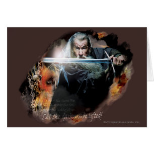 Gandalf con la espada en batalla