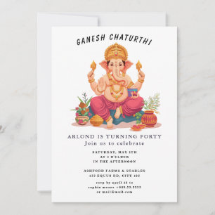 ganesh chaturthi Birthday Invitación