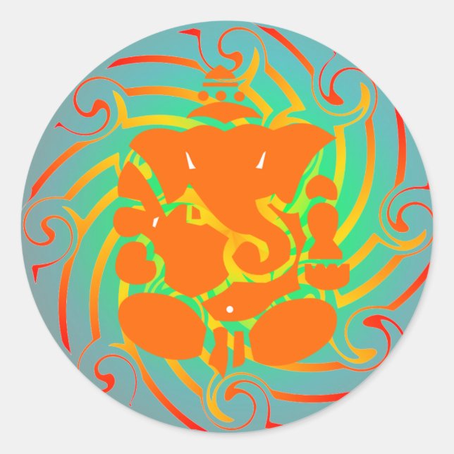 Ganesh pegatina (Anverso)