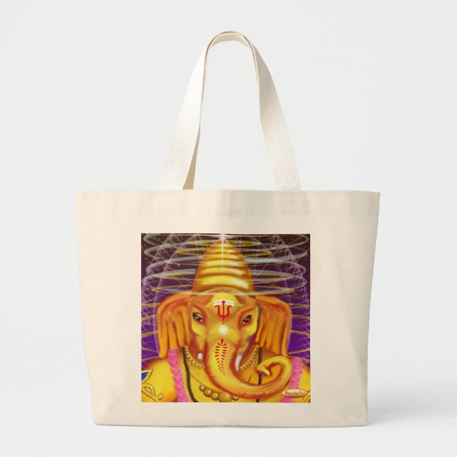 Ganesha con el bolso de la lona del casco (Frente)