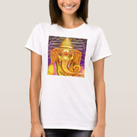 Ganesha con la camiseta del casco