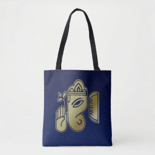 Ganesha, diosa del oro - Bolsa de Tote todo-impres