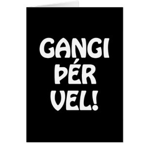 ¡GANGI THER VEL! ¡BUENA SUERTE! Tarjeta de idioma 