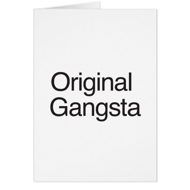 Gangsta original (Frente)