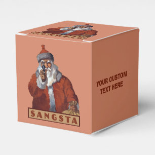 Gangsta Santa personalizado cajas de favores