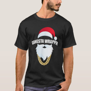 Gangsta Wrapper Funny Santa Navidades Camiseta