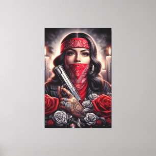 Gangster Chica Hip Hop arte chicano