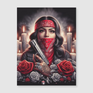 Gangster Chica Hip Hop arte chicano gráfico