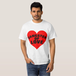 GANGSTER DE AMOR Camisetas graciosas
