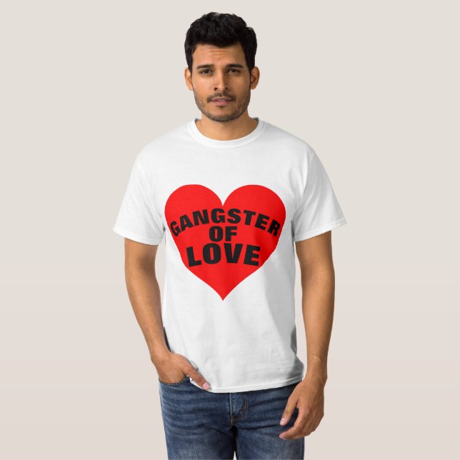 GANGSTER DE AMOR Camisetas graciosas (Anverso completo)