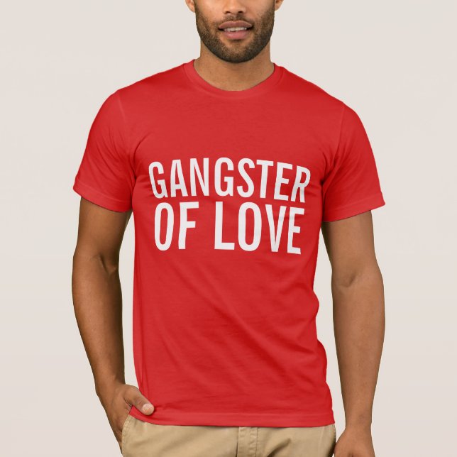 GANGSTER DE LAS Camisetas del Día de los enamorado (Anverso)