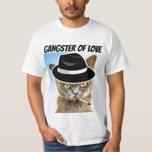 GANGSTER DE LAS CAMISETAS DEL GATO DE AMOR