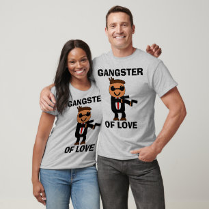 GÁNGSTER DEL AMOR, las camisetas de la tarjeta del