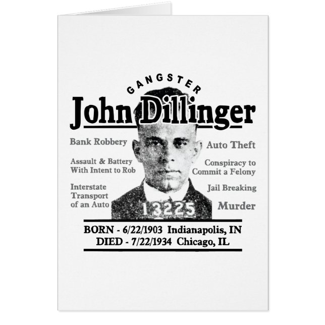 Gangster John Dillinger (Frente)