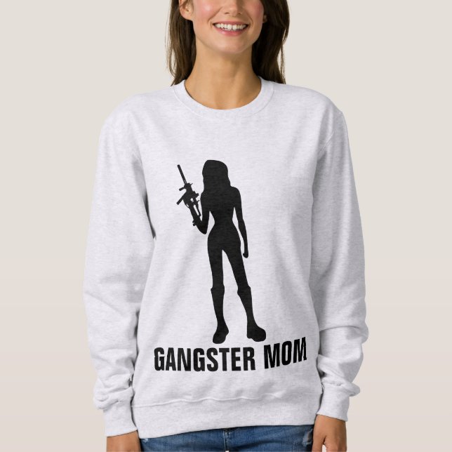 GANGSTER MOM Camisetas divertidas (Anverso)