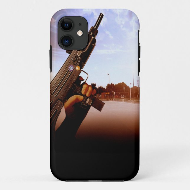 Gangster Uzi iPhone 5 Funda (Reverso)