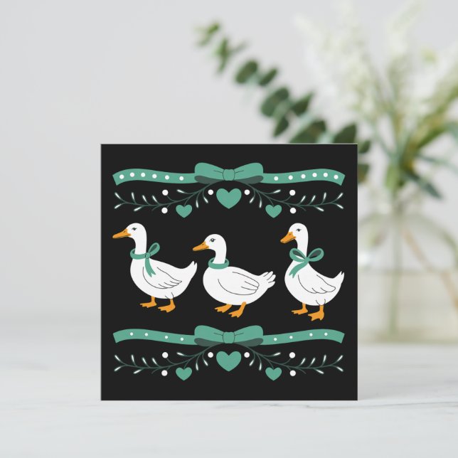 Ganso de Navidad Amante del Ganso Divertido Navida (Anverso de pie)
