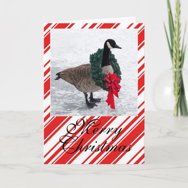 Ganso del navidad con la guirnalda (Anverso)