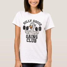 Ganso Divertido para Hacer Ejercicio, Camiseta de 