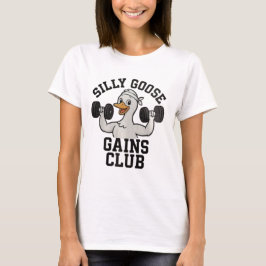 Ganso Divertido para Hacer Ejercicio, Camiseta de 