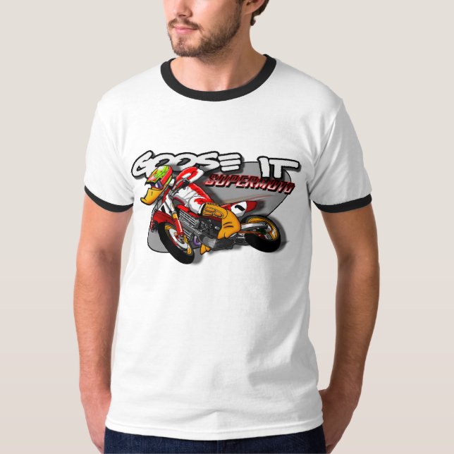Ganso él camiseta del campanero de SUPERMOTO (Anverso)