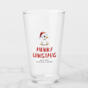 Ganso Pato de Navidad Personalizado Acuarela