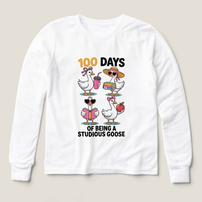 Ganso Tonto 100 Días De Colegio (Diseño frontal)