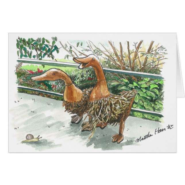 Gansos de madera (Anverso (Horizontal))