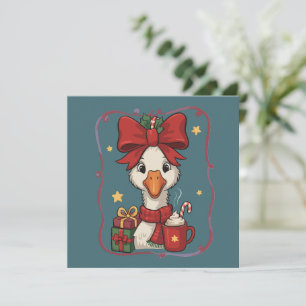 Gansos de Navidad divertidos patos familiares ador
