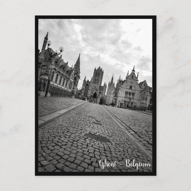 Gante, Bélgica. Gent, tarjeta postal (Anverso)